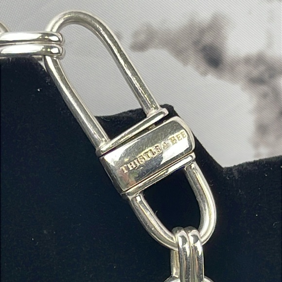 Thistle & Bee Sterling Silver Necklace Chunky Chain Statement Heavyweight 4.75oz - Picture 2 of 7